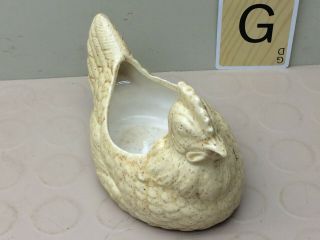 Vintage Chicken Pottery Ceramic Planter Sponge Holder 2