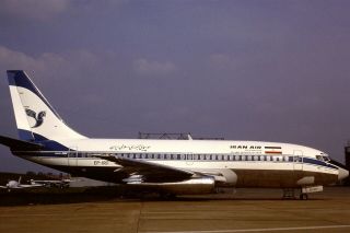 35mm Colour Slide Of Iran Air Boeing 737 - 286 Ep - Irf In 1984