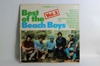 Best Of The Beach Boys Vol.  2 Dt 2706 Vintage Vinyl Record Album Lp Capitol