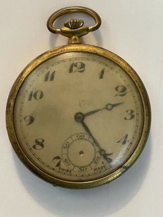 Vintage Pocket Watch For Restoration Or Spares