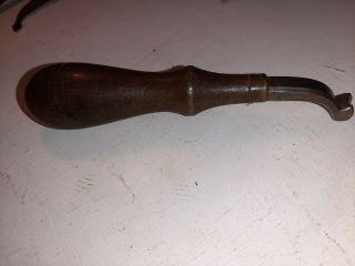 Vintage/antique C.  S Osborne Leather Tool No.  3 Rosewood.