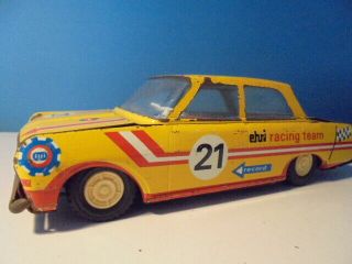 Vintage Tin Friction Ford Taunus By Ehri,  C1960`s