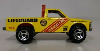 Vintage Hot Wheels 1982 Chevy S - 10 Rescue Lifeguard Pick - Up Truck Yellow