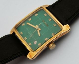 Vintage Gents Swiss Made Gold Plated Olvina 17 Jewels Watch c1970s AF 2