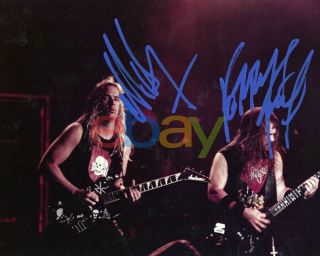 Jeff Hanneman Kerry King Slayer Signed 8x10 Vintage Photo Reprint