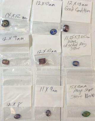 Assortment Of 9 Larger Vintage Loose Stones,  For Ring Settings
