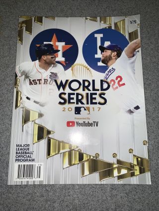 2017 World Series Program Astros Vs.  Dodgers