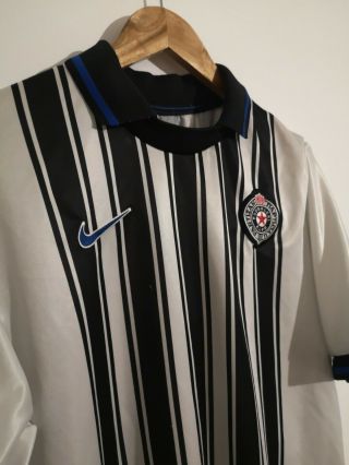 Partizan Belgrade Football Shirt 1998 Nike Medium Vintage