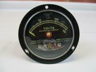 Vintage Marion Electrical Panel Meter Dc Volts 1 - 150