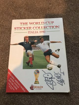 Old Vintage Merlin Football Italia 90 World Cup Sticker Album Part Filled 1990
