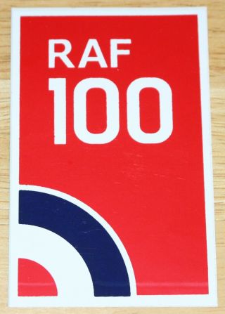 2018 Raf Royal Air Force 100th Anniversary Sticker