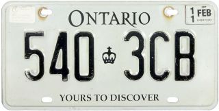 2011 Ontario License Plate (gibby Good)