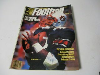 1984 Street & Smith College Football Yearbook - Bo Jackson - Auburn Cover