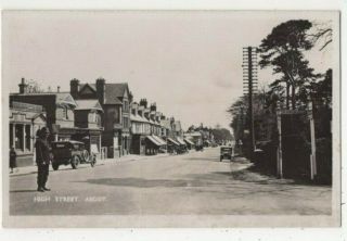 Ascot High Street Berkshire Vintage Rp Postcard 333c