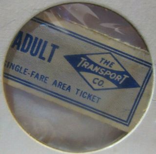 Transport Ticket,  Milwaukee Bus Company 2