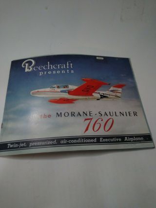Beech craft Moraine Saulnier 760 Information Packet 2