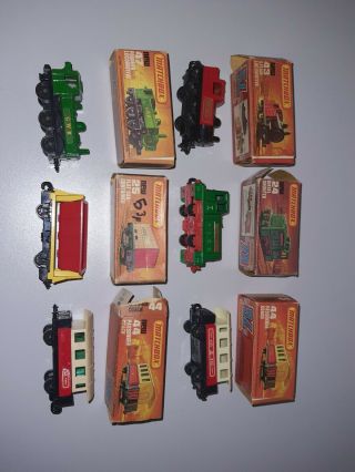 6 X Vintage Boxed Matchbox Superfast 24 25 43 44 47 Trains