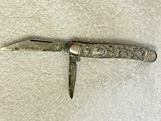 Vintage Imperial Usa 2 Blade Folding Pocket Knife Carbon Steel 2.  75” Closed