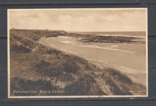 Vintage Postcard Constantine Bay & Sands,  Cornwall.  Posted 1939