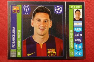 Panini Uefa Champions League 2014 - 2015 N.  426 Messi Barcelona