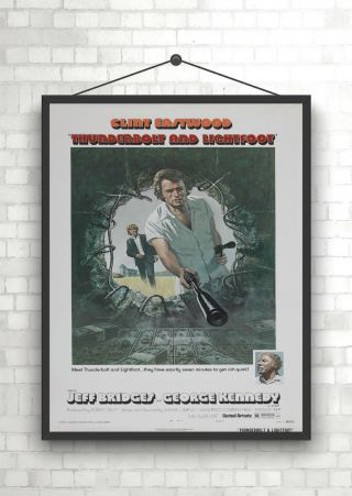 Thunderbolt And Lightfoot Clint Eastwood Vintage Classic Movie Poster Art Print