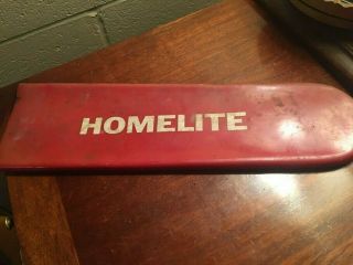 Vintage Homelite Chainsaw Bar Cover Rubber Red Decent Cond - -