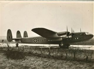 Most Rare Captioned Photograph Of A Very Early Avro York