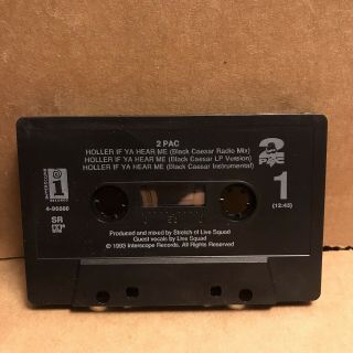 Vintage 2Pac Tupac Maxi Single Cassette - Holler If Ya Hear Me, 2