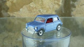 Classic Vintage Dinky No 183 Morris Mini Minor In Blue Metallic