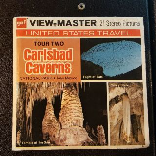 Carlsbad Caverns Tour Two National Park Vintage View - Master Reel Pack A377 Gaf