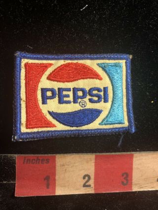 Vintage W/ Denim On Back Pepsi Cola Soda Pop Advertising Patch 95oo