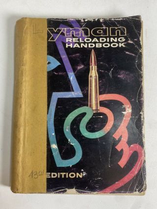 1964 Lyman Ammunition Reloading Handbook - 43rd Edition Vintage Book