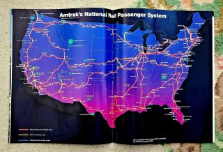 VINTAGE 1991 Amtrak ' s Discover the Magic America Timetable booklet 2