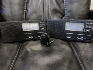 2 Vintage Realistic Dx - 360 Am - Fm - Lw - Short Wave 9 - Band Portable Radio.  1ac Adapter