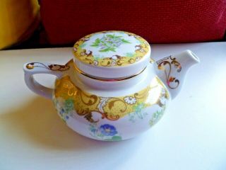 Vintage Andrea By Sadek Tea Pot Yellow Flowers English Garden Porcelain Japan