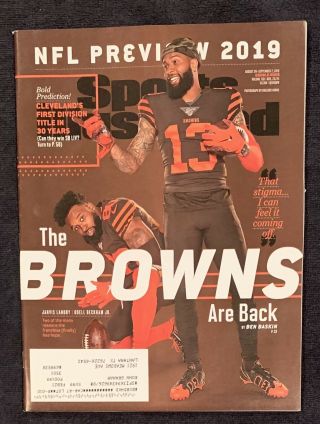 8.  26 - 9.  2.  19 Sports Illustrated Odell Beckham Jr & Jarvis Landry Cleveland Browns