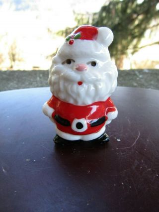 Vintage Ff Fitz & Floyd Santa Claus Porcelain Christmas Ornament Figurine 2.  25