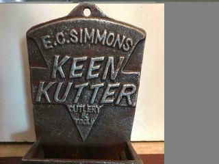 Vintage E.  C.  Simmons Keen Kutter Cutlery & Tools Match Holder