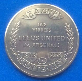 Vintage Leeds United Fa Cup Centenary (1872 - 1972) Esso Coin / Medal / Token