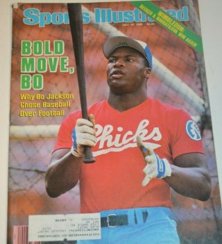 Sports Illustrated July 14,  1986 Bo Jackson Picks Baseball