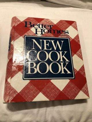 Vintage Better Homes And Gardens Cook Book Red White Plaid Ring Binder 1989