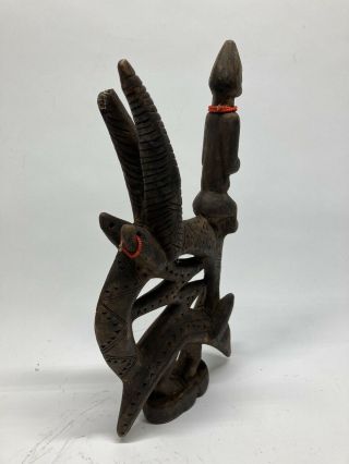 Vintage African Tribal Art Wooden Hand Carved Statue Totem