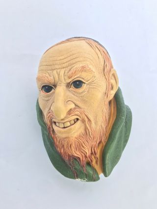 Vintage Bossons Chalkware Head " Fagin " - 1964 - Made In England 5 "