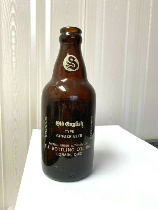 Vintage Soda Pop Beverage Bottle - ACL - Seber ' s Ginger Beer,  Lorain,  Ohio 2