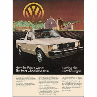 1985 Volkswagen Pickup: How The Pickup Vintage Print Ad