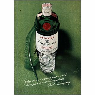 1969 Tanqueray: If This Were An Ordinary Gin Vintage Print Ad