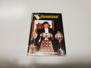 Rs20 Pittsburgh Penguins 1993/94 Nhl Hockey Pocket Schedule - Molson