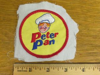 Vtg Peter Pan Bread Bakery Employee Patch 2.  925 " Diameter