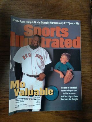 Sports Illustrated Mo Vaughn Boston Red Sox October 2,  1995 Mo Valuable