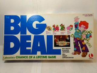 Vintage 1977 Lakeside The Big Deal Chance Of A Lifetime Board Game Gm1485